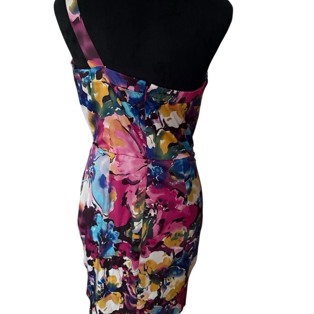 B. Smart One Shoulder Pleated Dress 10P - Picture 2 of 3
